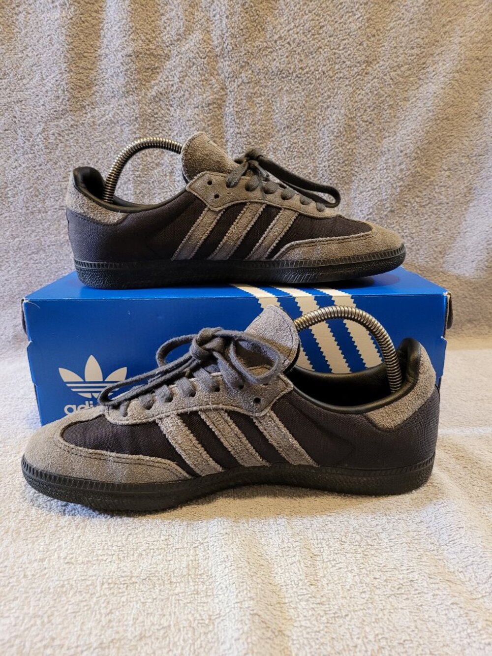 Adidas Men's Size 7.5 Samba OG Cordura Pack - Black Grey Sneakers JI3214 (#2327) - Picture 2 of 15